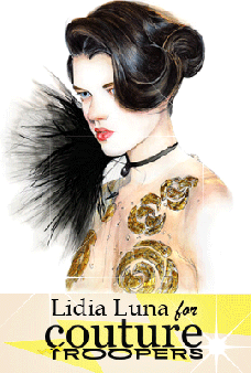 2013: Lidia Luna for Couture Troopers (https://couturetroopers.com/2013/08/09/couture-gets-illustrated-in-our-collaboration-with-californian-illustrator-lidia-luna/)
